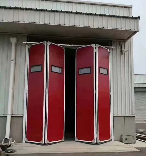 裕民工业折叠门在大型装配车间出入口的应用实例